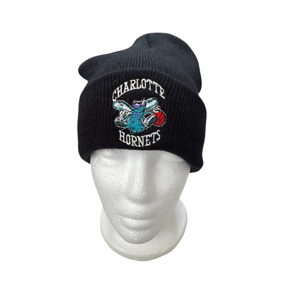 Charlotte Hornets Black Beanie One Size Budweiser Embroidered Knit Toque NBA